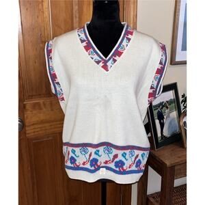 Brand new! Vintage Fortune Knits Sweater Vest Size Large